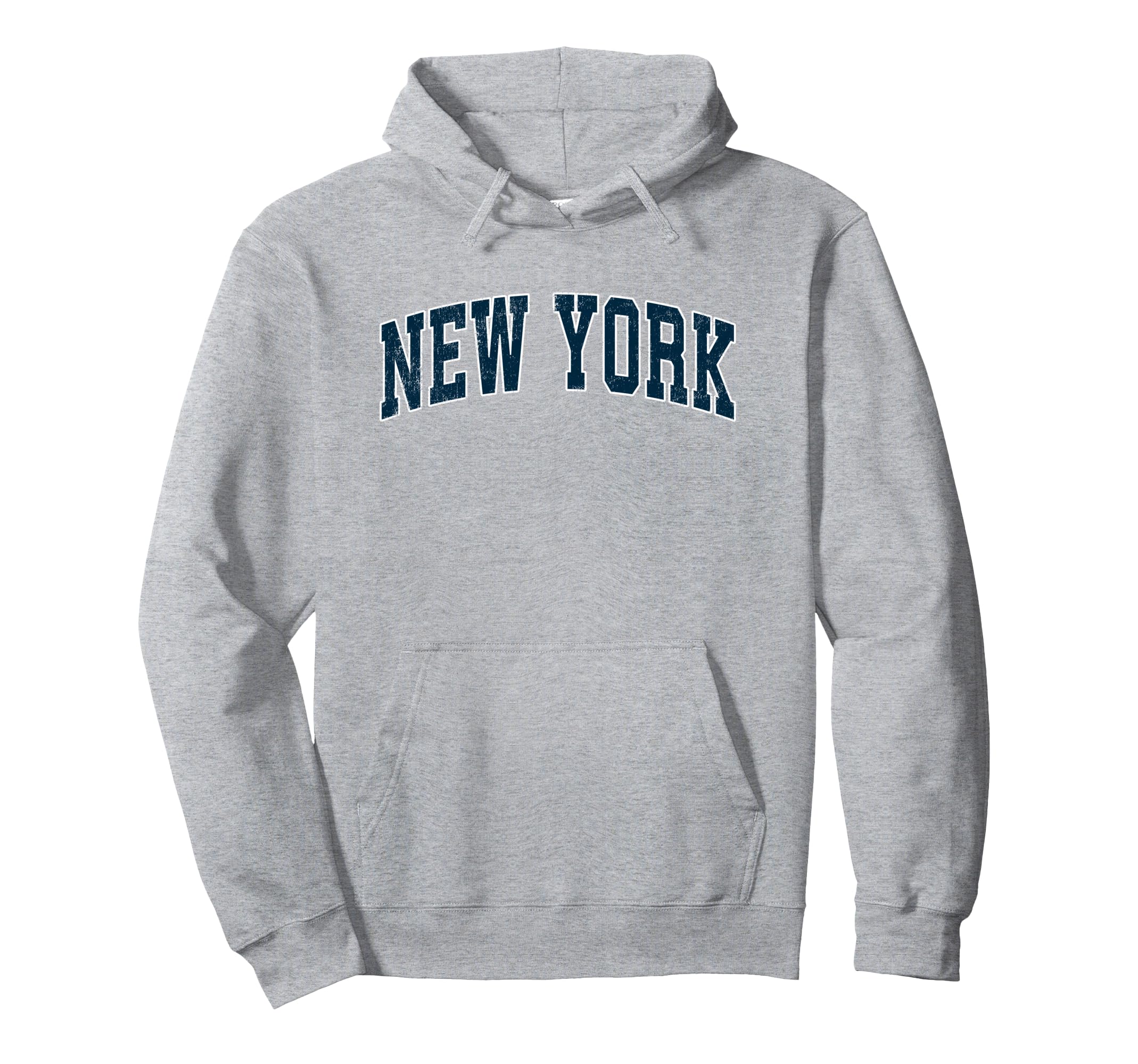 New York Varsity Sports Navy Text Hoodie - Aesthetic Graphic for Adults - T-Shirt, Sweatshirt, Hoodie