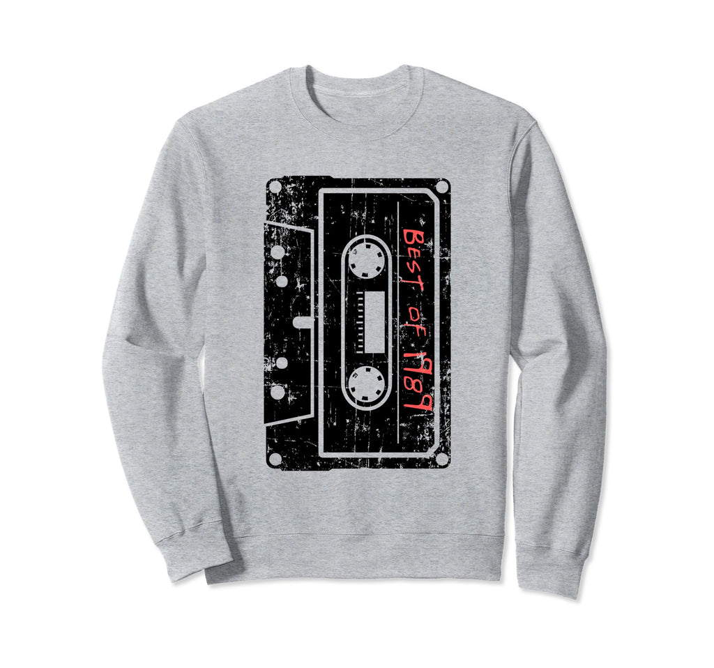 Best 1989 Mixtape Birthday Cassette Sweatshirt - Minimalist Print Unisex - T-Shirt, Sweatshirt, Hoodie