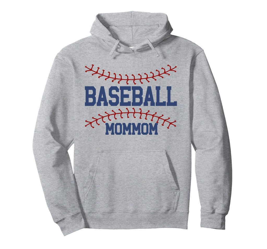 Baseball Mommom Family Matching Hoodie - Fun Novelty Design for Adults - T-Shirt, Sweatshirt, Hoodie