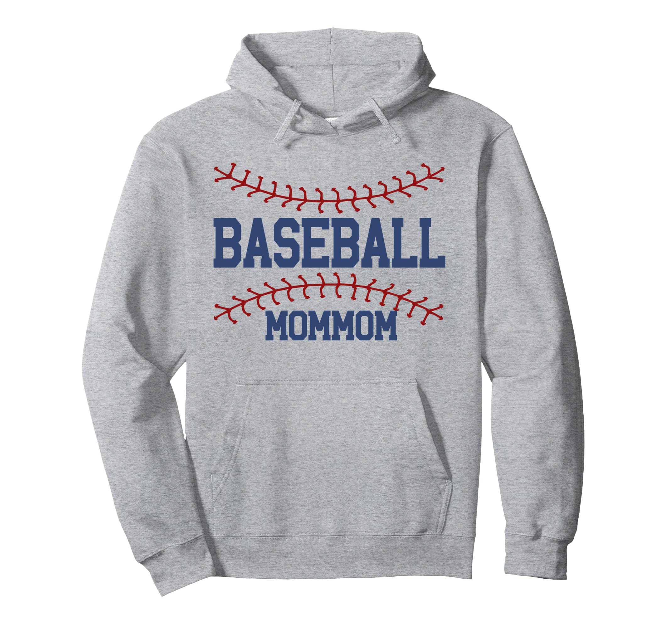 Baseball Mommom Family Matching Hoodie - Fun Novelty Design for Adults - T-Shirt, Sweatshirt, Hoodie