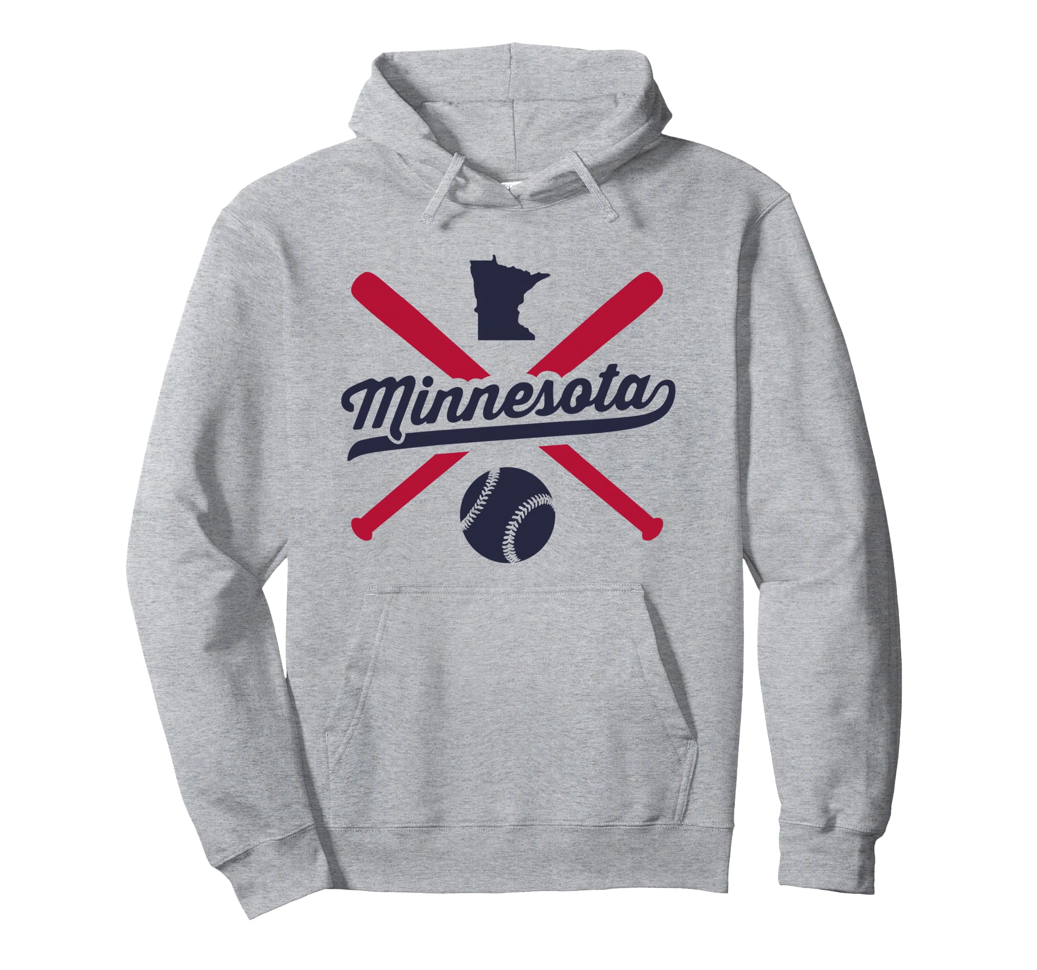 Minnesota Baseball State Pride Love Hoodie - Minimalist Print for Adults - T-Shirt, Sweatshirt, Hoodie