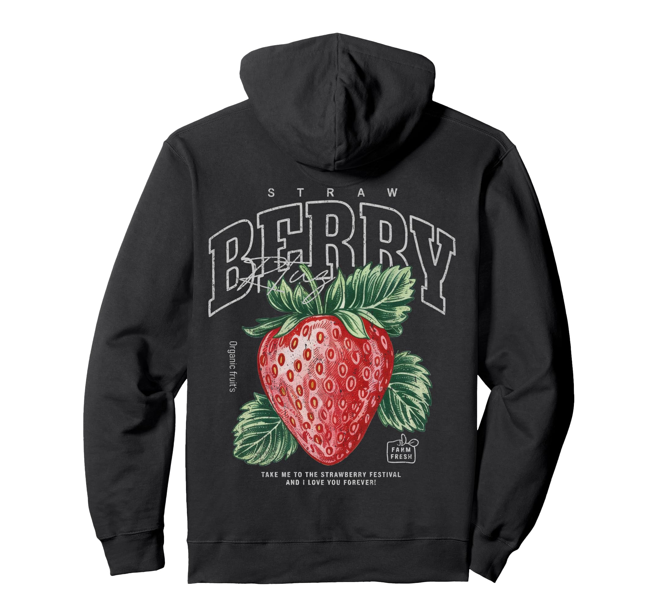Fruit Y2K Back Streetwear Hoodie - Custom Art Print Men Women - T-Shirt, Sweatshirt, Hoodie
