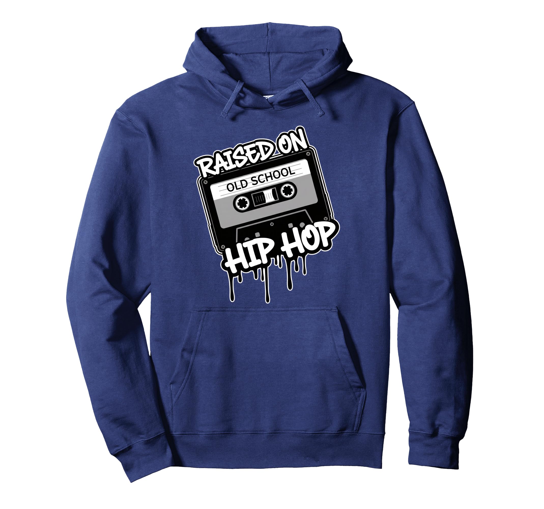 Raised Hip Hop Old School Cassette Hoodie - Aesthetic Graphic Men Women - T-Shirt, Sweatshirt, Hoodie