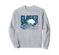 Glacier National Park Distressed 80S Sweatshirt - Graphic Print Unisex - T-Shirt, Sweatshirt, Hoodie