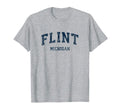Flint Michigan Mi Varsity Sports Navy T-Shirt - Trendy Graphic Men Women - T-Shirt, Sweatshirt, Hoodie