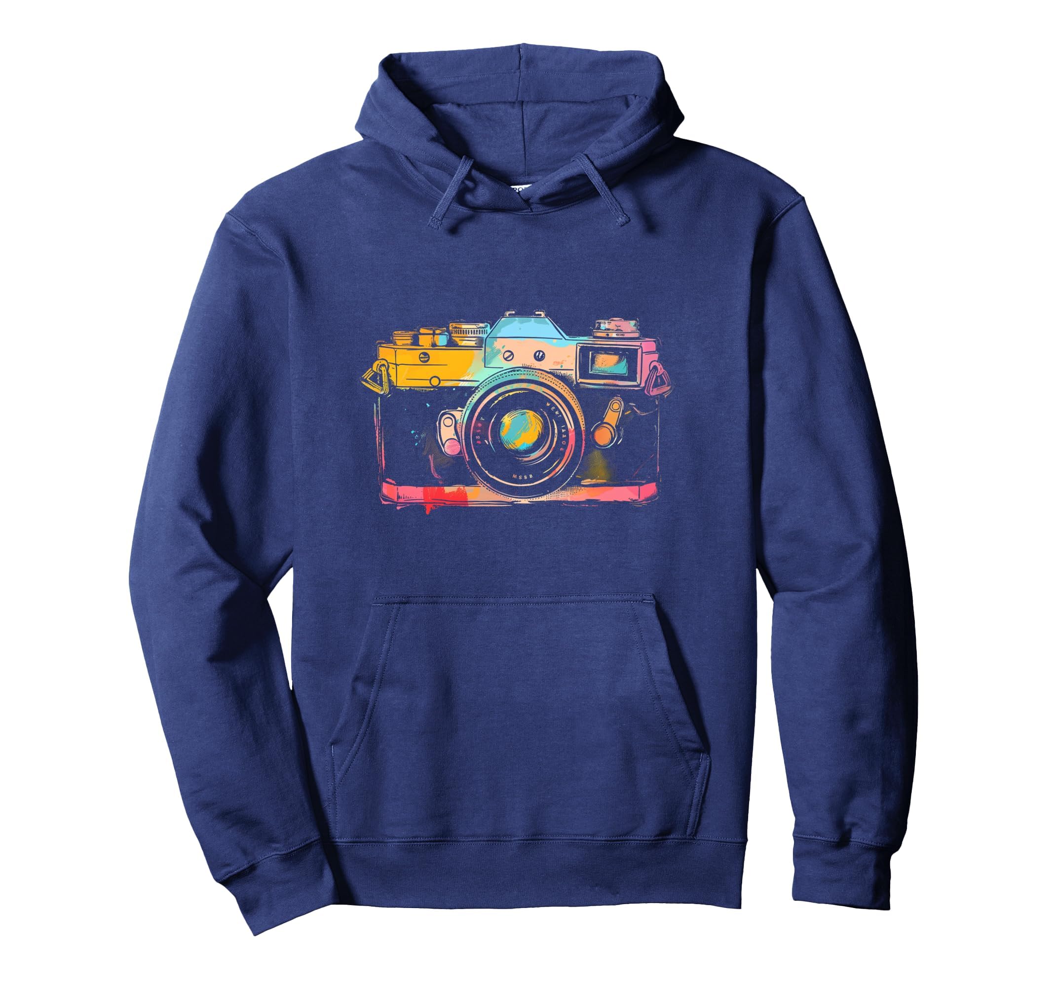 Photographer Camera Watercolor Hoodie - Casual Everyday Wear Unisex - T-Shirt, Sweatshirt, Hoodie