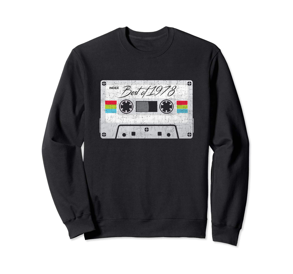 Best 1978 70S Mixed Tape Cassette Dj Sweatshirt - Custom Art Print Unisex - T-Shirt, Sweatshirt, Hoodie