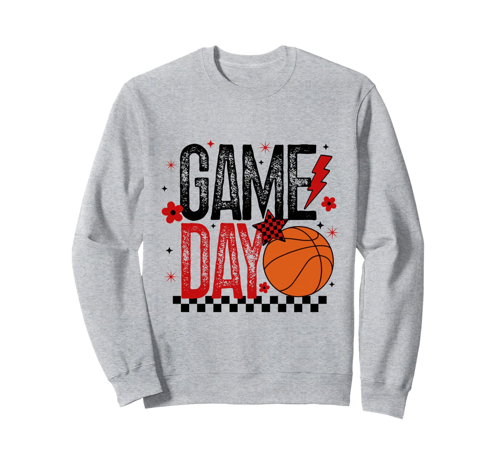 Basketball Mom Game Day Tipoff Sweatshirt - Aesthetic Graphic Men Women - T-Shirt, Sweatshirt, Hoodie