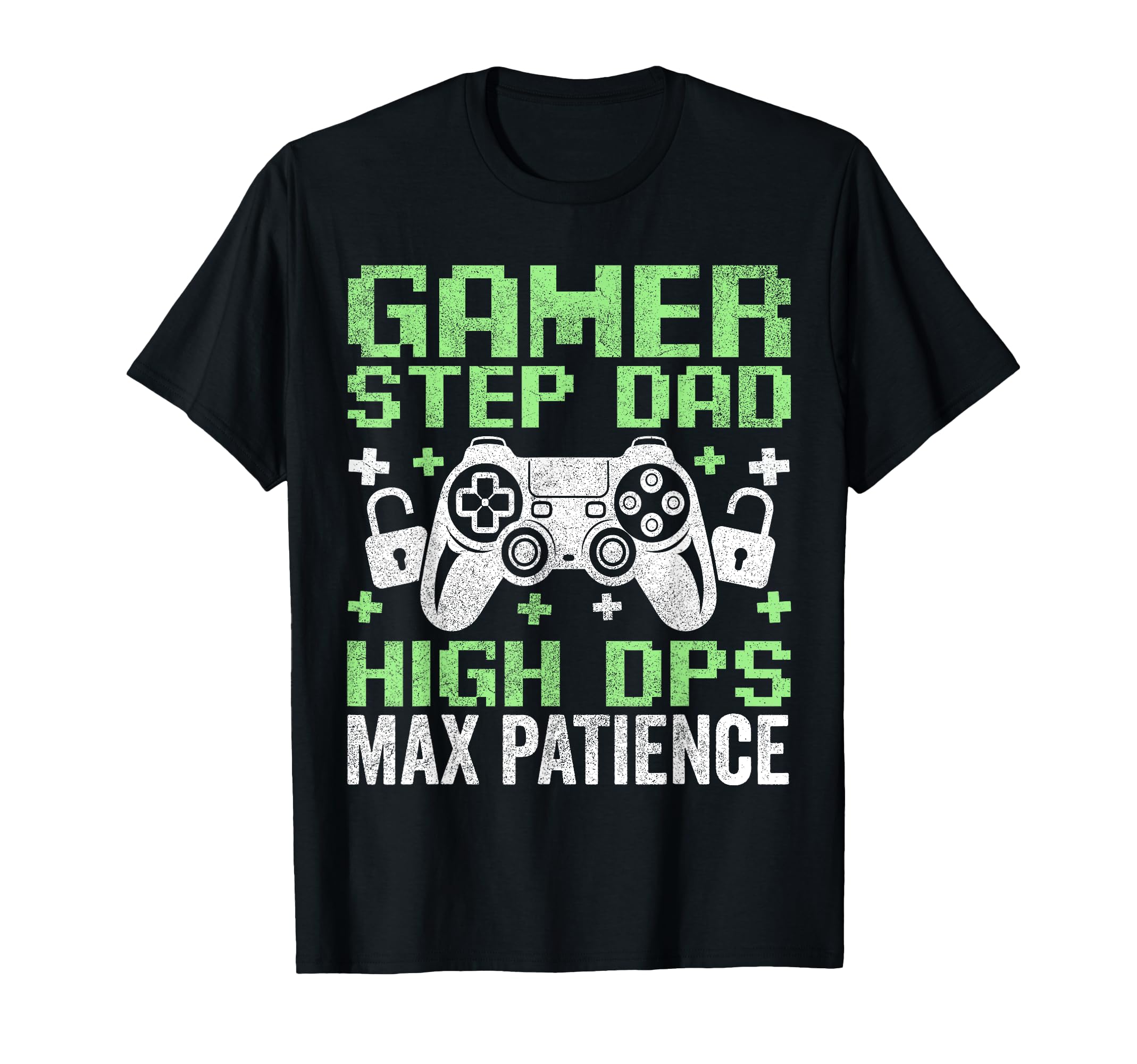 Gamer Stepdad Fathers Day Step Dad High T-Shirt - Minimalist Print Unisex - T-Shirt, Sweatshirt, Hoodie
