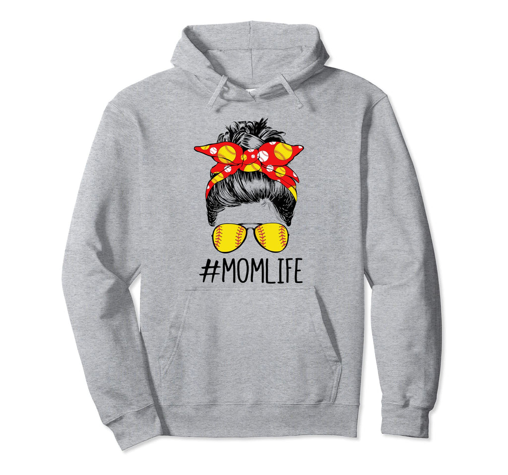 Mom Life Softball Baseball Mothers Day Hoodie - Custom Art Print Unisex - T-Shirt, Sweatshirt, Hoodie