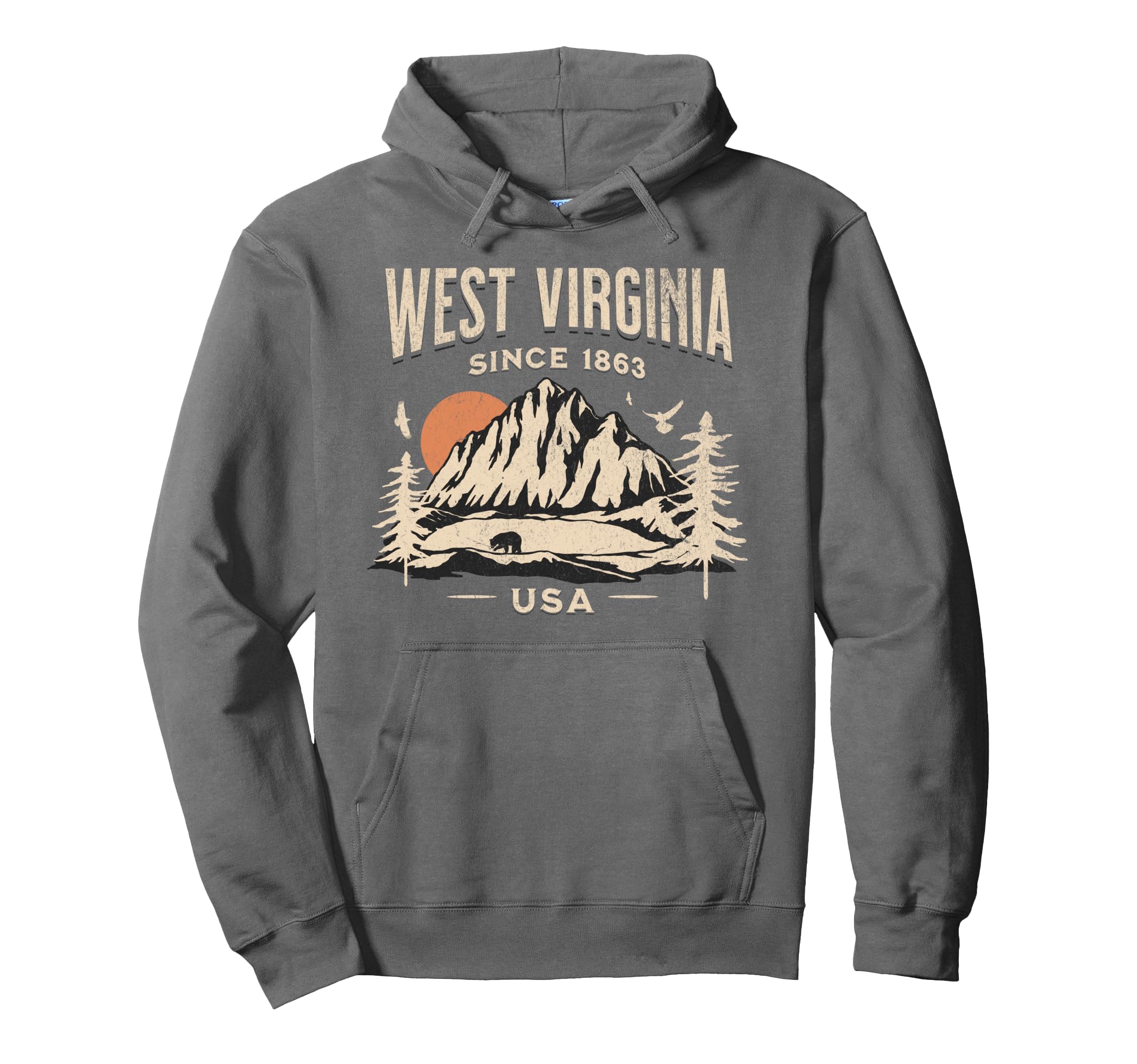West Virginia Hoodie - Minimalist Print for Adults - T-Shirt, Sweatshirt, Hoodie
