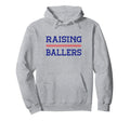 Raising Ballers Baseball Softball Mom Hoodie - Unique Graphic for Adults - T-Shirt, Sweatshirt, Hoodie