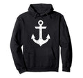 Preppy Nautical Boat Anchor Distressed Hoodie - Graphic Print Unisex - T-Shirt, Sweatshirt, Hoodie