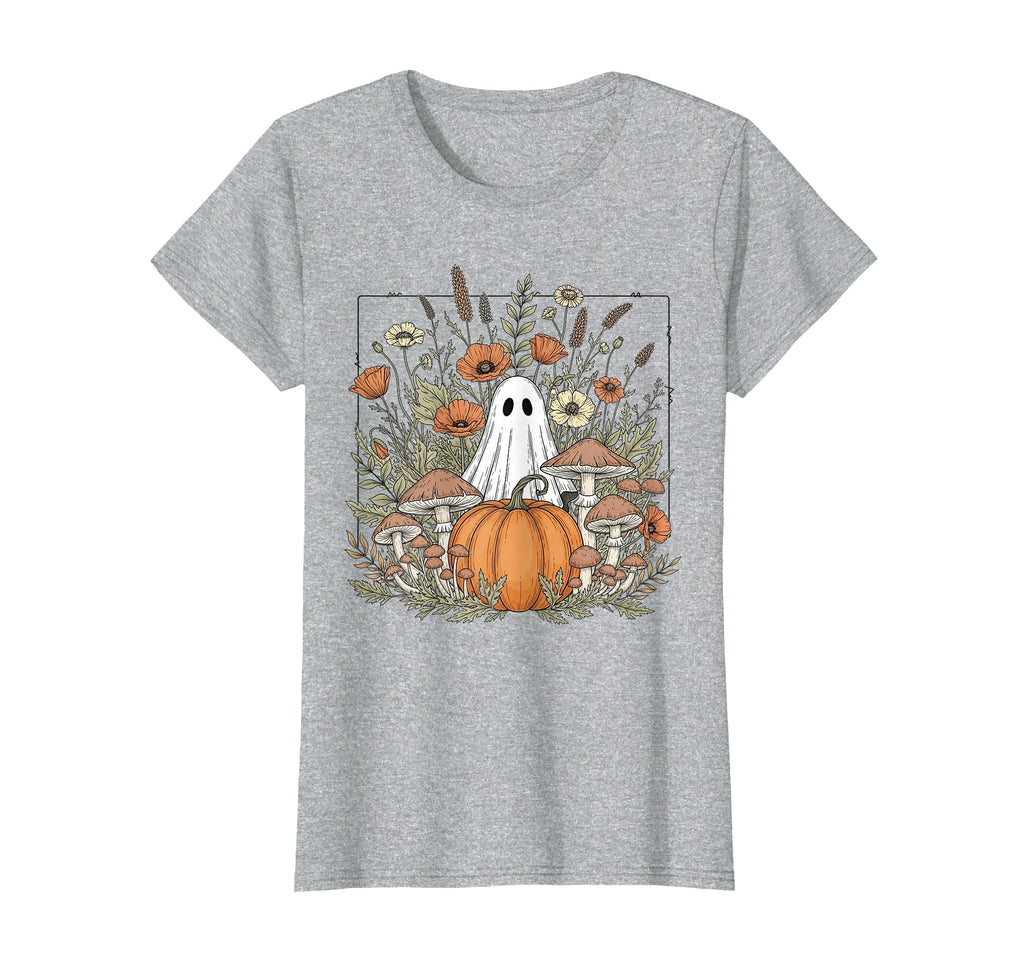 Halloween Ghost Spooky Season Boho T-Shirt - Custom Art Print Unisex - T-Shirt, Sweatshirt, Hoodie