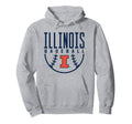 University Illinois Fighting Illini Hoodie - Graphic Print for Adults - T-Shirt, Sweatshirt, Hoodie