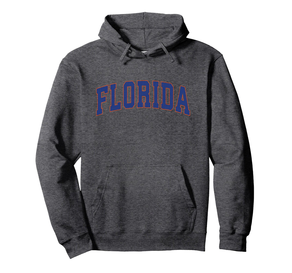 Florida Fl Athletic Sports Orange 80S 90S Hoodie - Novelty Apparel Unisex - T-Shirt, Sweatshirt, Hoodie
