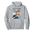 Fox Surfing Kanagawa Wave Kawaii Hoodie - Streetwear Style for Adults - T-Shirt, Sweatshirt, Hoodie