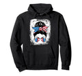 Bleached Softball Baseball Mom Life Messy Hoodie - Novelty Apparel Unisex - T-Shirt, Sweatshirt, Hoodie