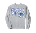 Floral Toile Blue Watercolor Coquette Sweatshirt - Streetwear Style Unisex - T-Shirt, Sweatshirt, Hoodie