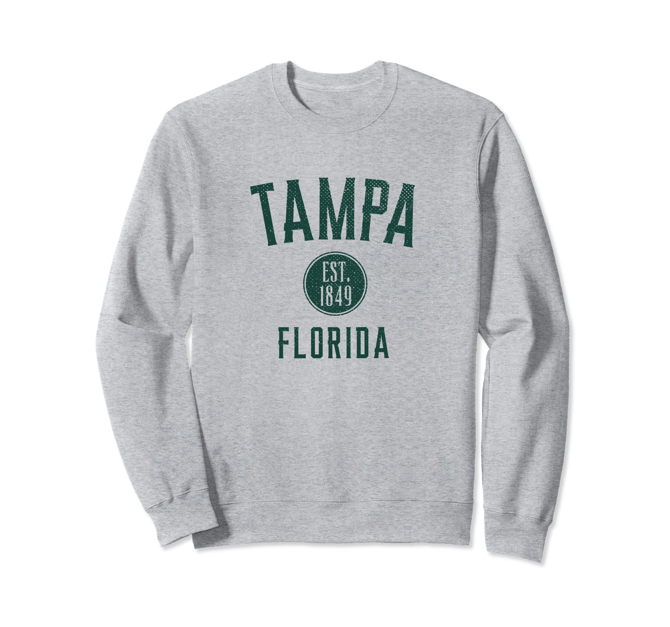 Tampa Florida Varsity Distressed Sweatshirt - Graphic Print Men Women - T-Shirt, Sweatshirt, Hoodie