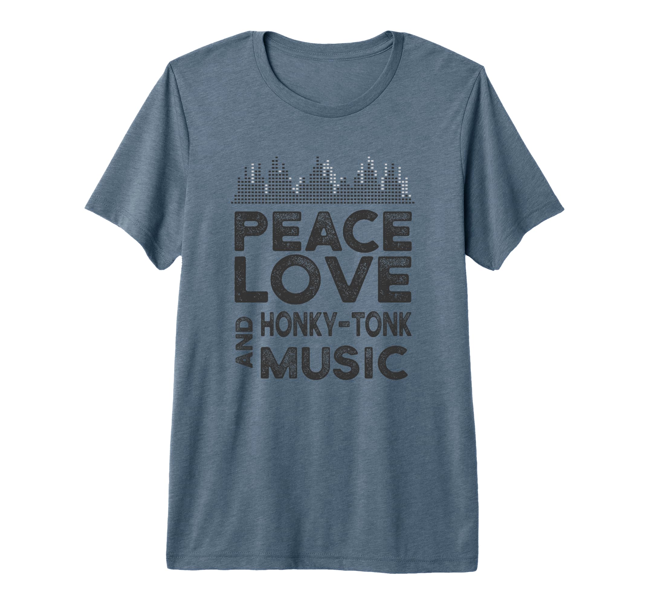 Peace Love And Honky Tonk Music Gear T-Shirt - Trendy Graphic Men Women - T-Shirt, Sweatshirt, Hoodie