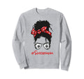 Black Soccer Mom Life Proud Sweatshirt - Casual Everyday Wear Unisex - T-Shirt, Sweatshirt, Hoodie