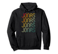 Jonas First Name Pride Distressed Hoodie - Fun Novelty Design Unisex - T-Shirt, Sweatshirt, Hoodie