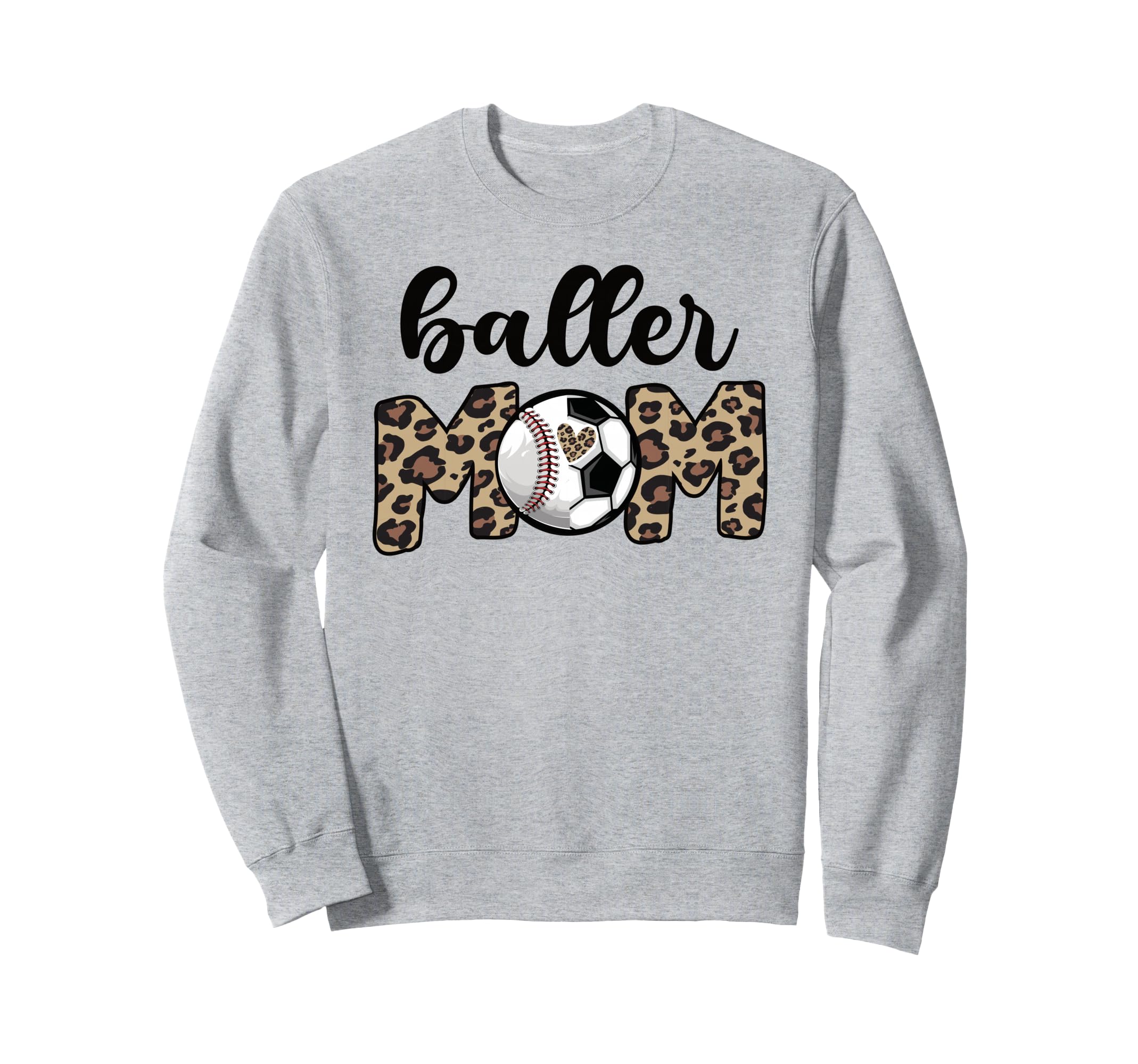 Baller Mom Proud Baseball Soccer Player Sweatshirt - Unique Graphic Unisex - T-Shirt, Sweatshirt, Hoodie