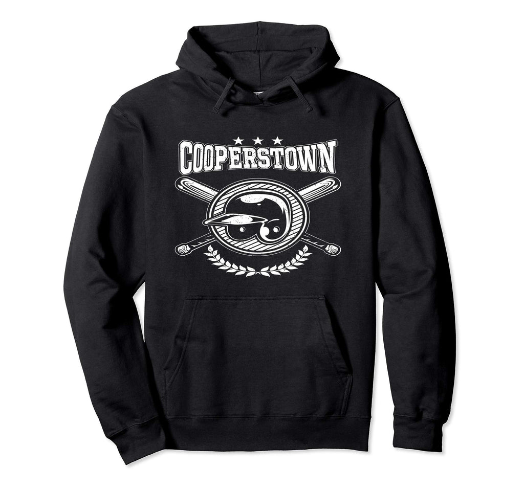 Cooperstown New York Baseball Game Hoodie - Unique Graphic for Adults - T-Shirt, Sweatshirt, Hoodie