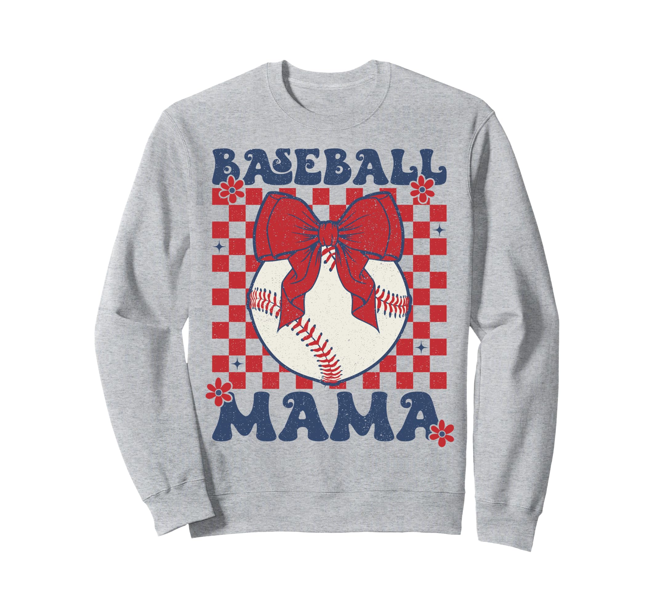 Baseball Mama Coquette Bow Game Day Sweatshirt - Trendy Graphic Unisex - T-Shirt, Sweatshirt, Hoodie