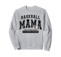 Baseball Mama Varsity Like Normal Mom Sweatshirt - Custom Art Print Unisex - T-Shirt, Sweatshirt, Hoodie