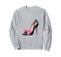 Coquette High Heel Bow Girlcore Y2K Sweatshirt - Graphic Print Unisex - T-Shirt, Sweatshirt, Hoodie