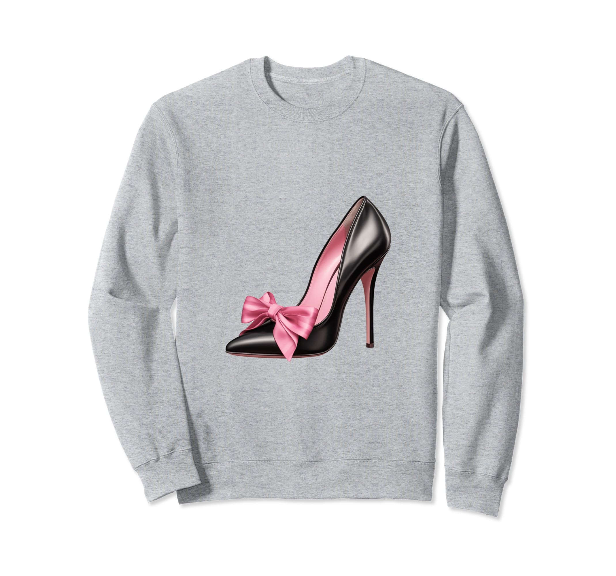 Coquette High Heel Bow Girlcore Y2K Sweatshirt - Graphic Print Unisex - T-Shirt, Sweatshirt, Hoodie