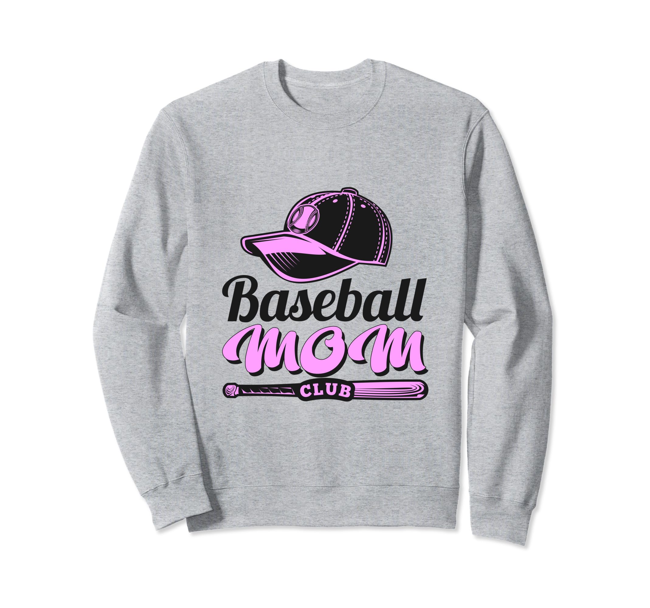 Baseball Mom Club Sweatshirt - Novelty Apparel Men Women - T-Shirt, Sweatshirt, Hoodie