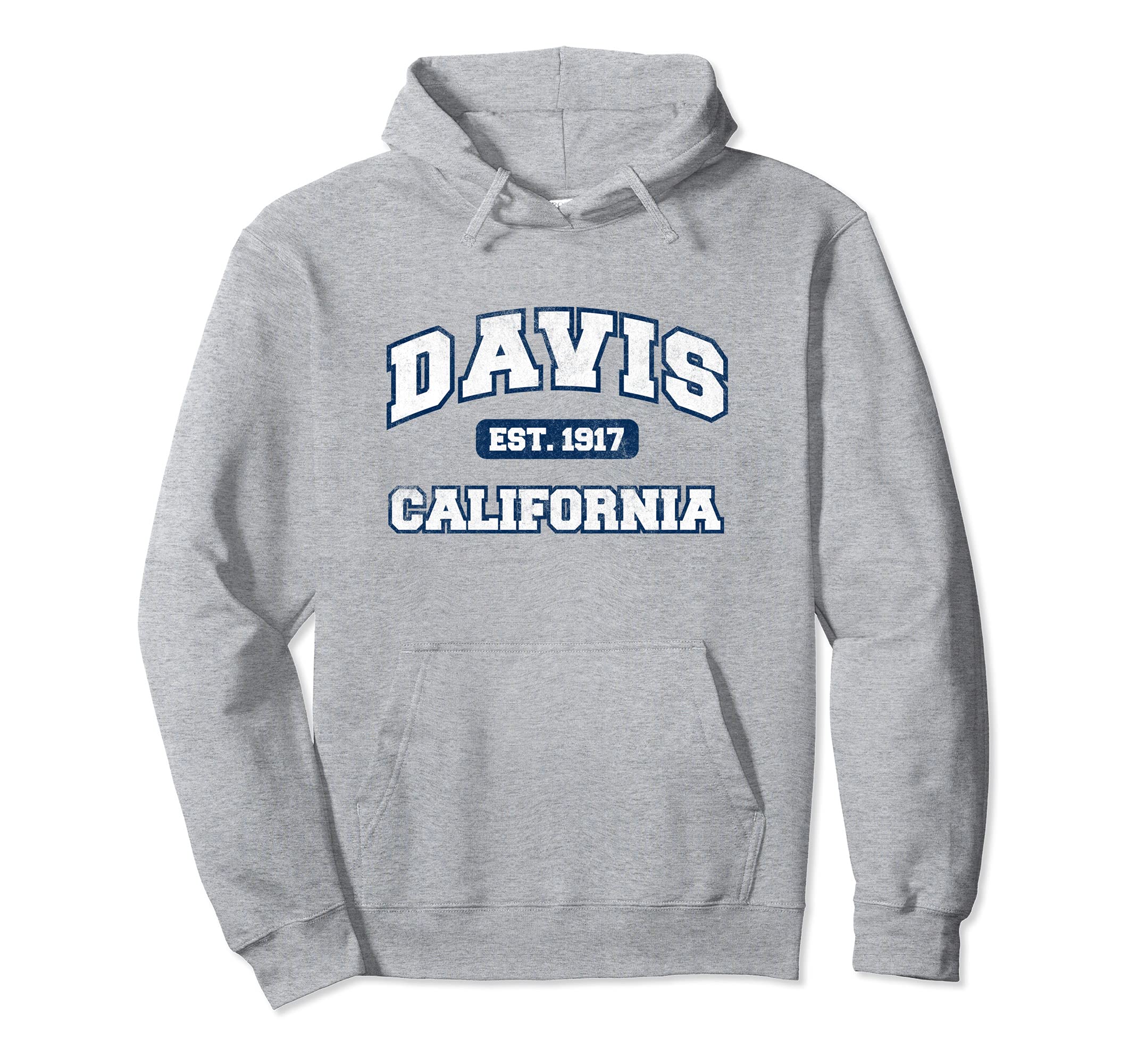 Davis California Varsity Hoodie - Casual Everyday Wear Men Women - T-Shirt, Sweatshirt, Hoodie
