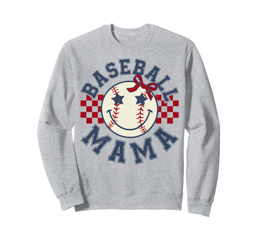 Baseball Mama Coquette Bow Game Sweatshirt - Custom Art Print for Adults - T-Shirt, Sweatshirt, Hoodie