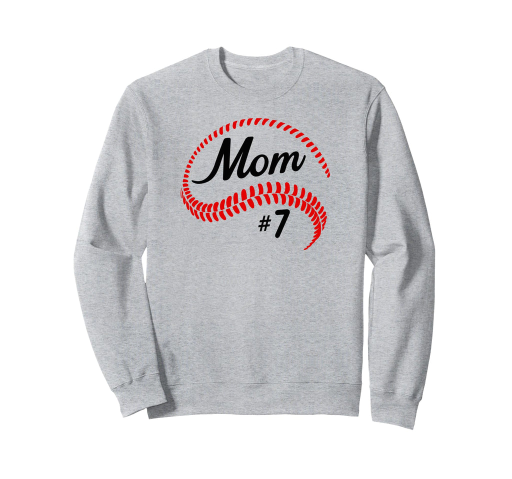 Baseball Softball 7 Baseball Mom Sweatshirt - Graphic Print Men Women - T-Shirt, Sweatshirt, Hoodie