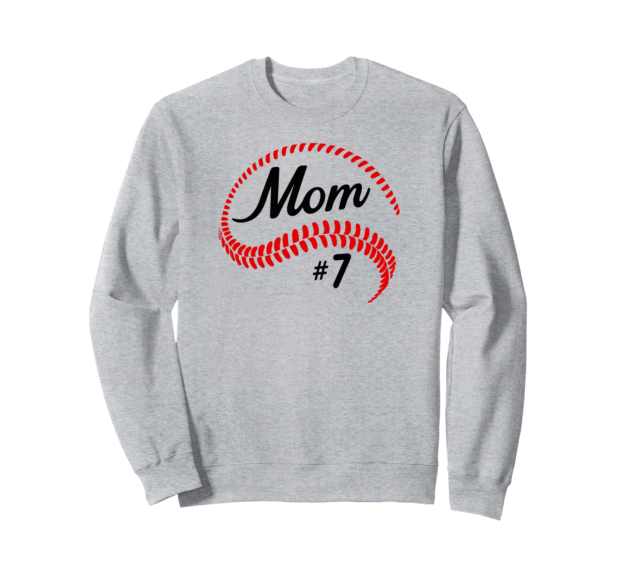 Baseball Softball 7 Baseball Mom Sweatshirt - Graphic Print Men Women - T-Shirt, Sweatshirt, Hoodie