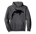 Orca Whale Distressed Hoodie - Trendy Graphic for Adults - T-Shirt, Sweatshirt, Hoodie