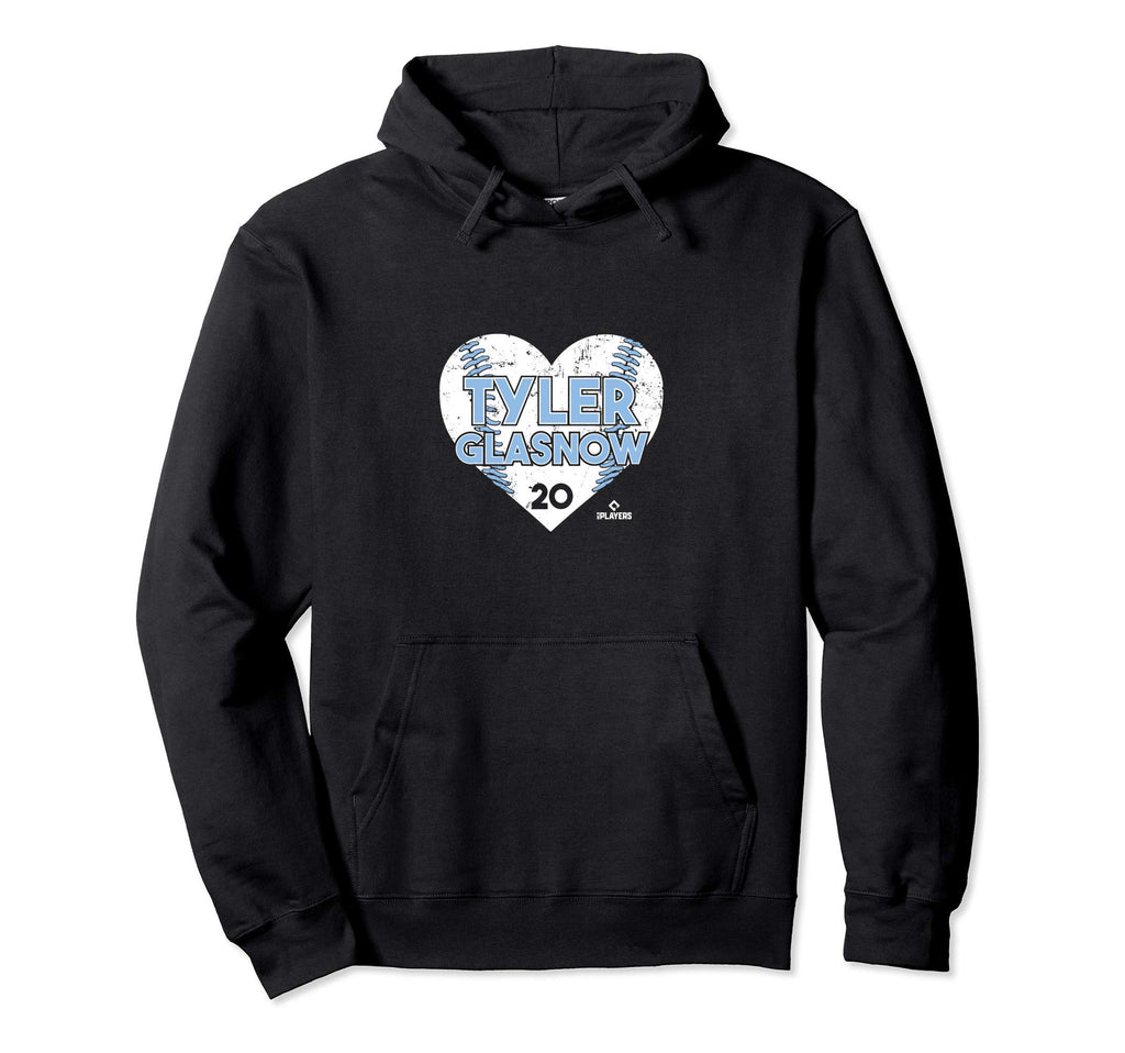 Tyler Glasnow Heart Baseball Hoodie - Unique Graphic for Adults - T-Shirt, Sweatshirt, Hoodie