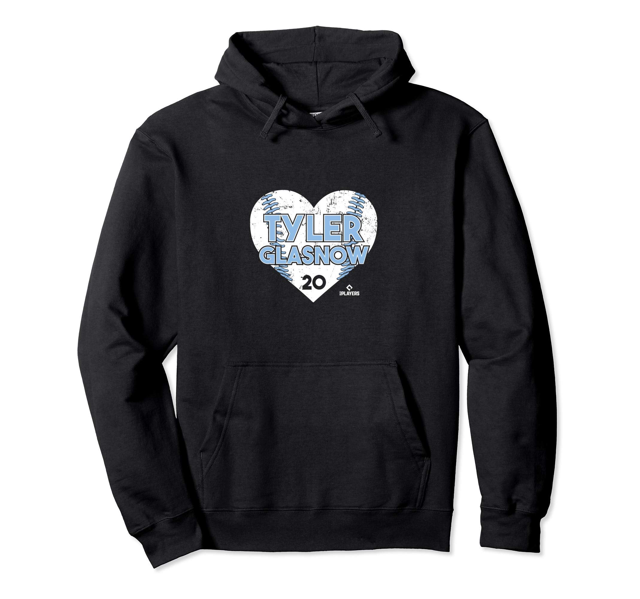 Tyler Glasnow Heart Baseball Hoodie - Unique Graphic for Adults - T-Shirt, Sweatshirt, Hoodie