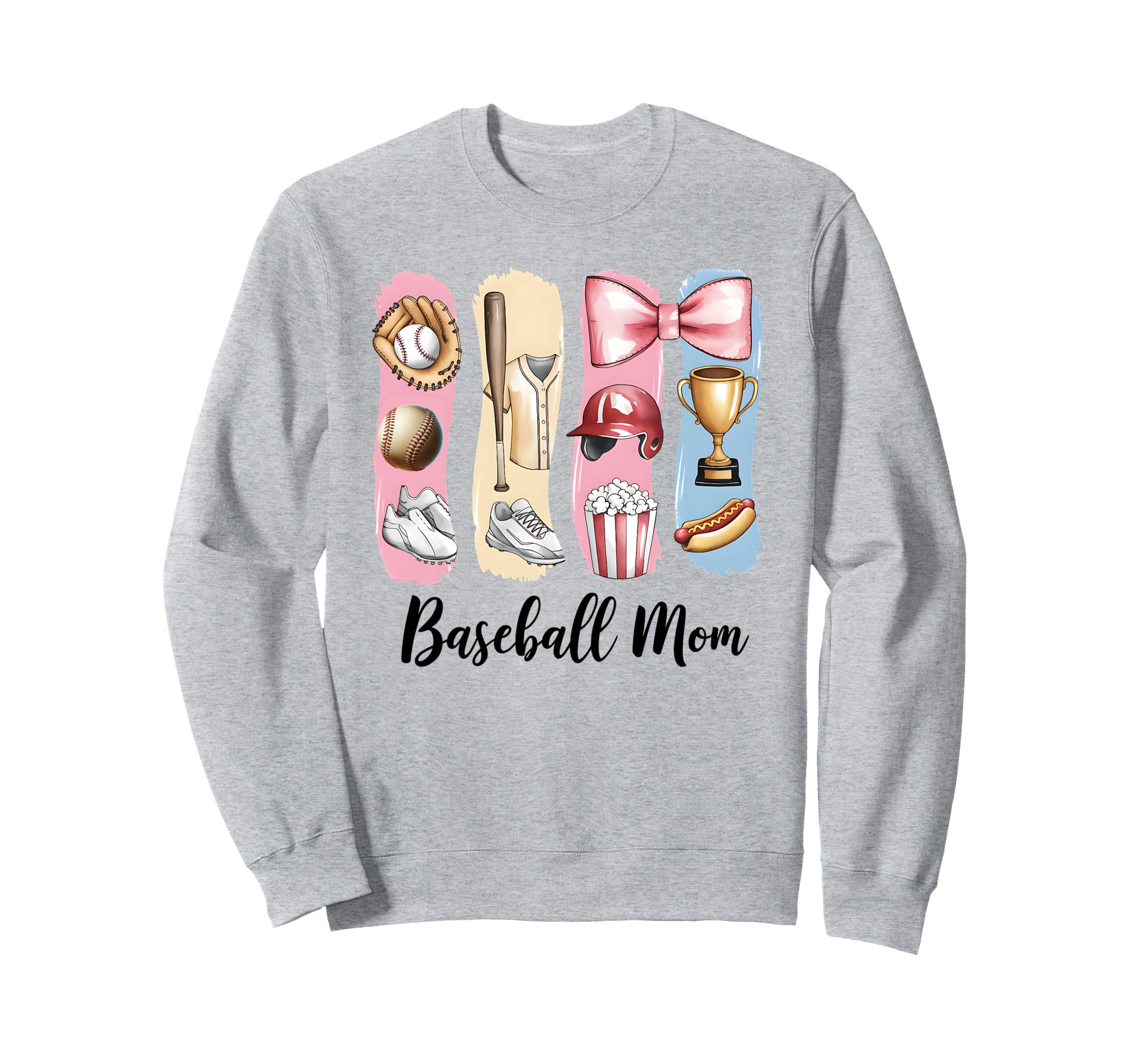 Baseball Coquette Bow Mothers Day Sweatshirt - Custom Art Print Men Women - T-Shirt, Sweatshirt, Hoodie
