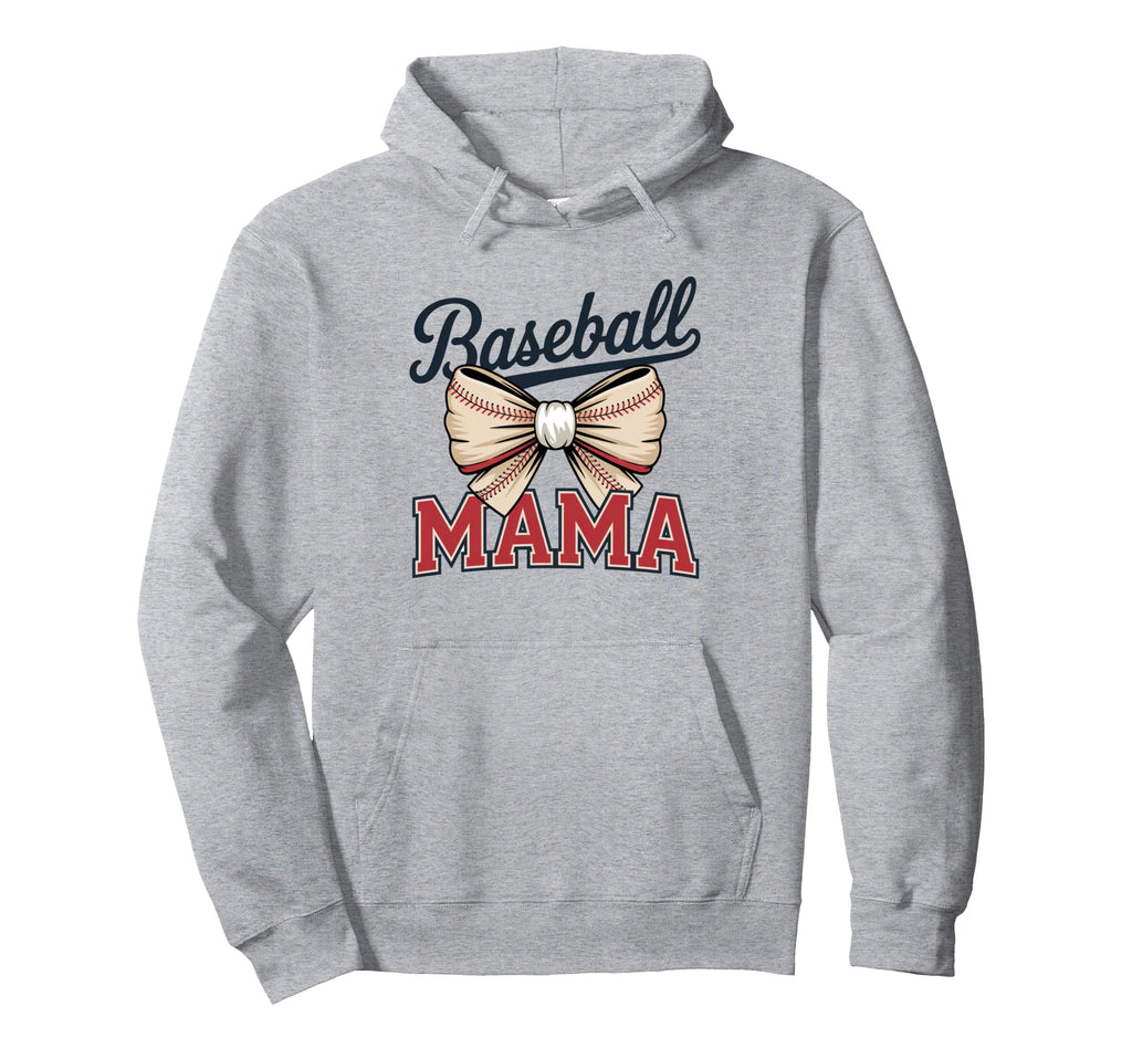Coquette Bow American Baseball Mom Hoodie - Custom Art Print for Adults - T-Shirt, Sweatshirt, Hoodie