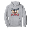 Coquette Bow American Baseball Mom Hoodie - Custom Art Print for Adults - T-Shirt, Sweatshirt, Hoodie
