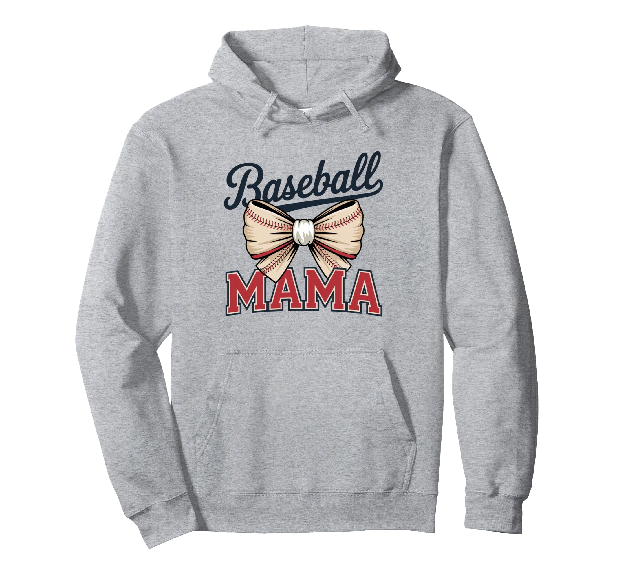 Coquette Bow American Baseball Mom Hoodie - Custom Art Print for Adults - T-Shirt, Sweatshirt, Hoodie