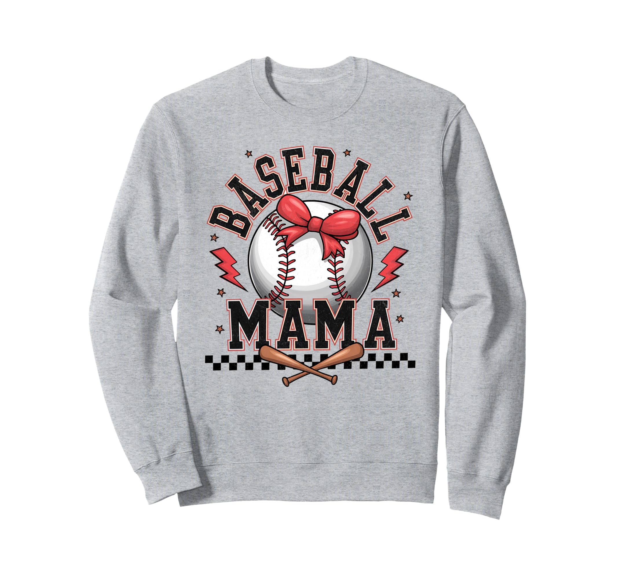 Baseball Coquette Bow Baseball Cheer Sweatshirt - Novelty Apparel Unisex - T-Shirt, Sweatshirt, Hoodie
