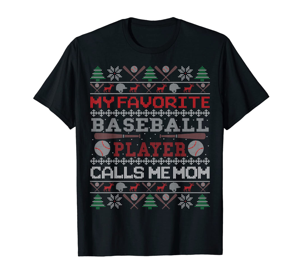 My Favorite Baseball Player Calls Me T-Shirt - Minimalist Print Men Women - T-Shirt, Sweatshirt, Hoodie