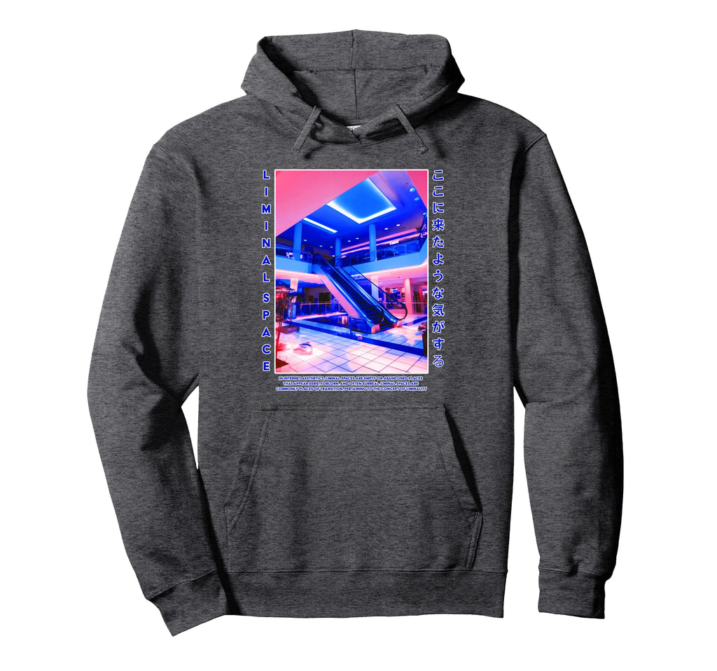 Liminal Space Vaporwave Aesthetic Hoodie - Custom Art Print Men Women - T-Shirt, Sweatshirt, Hoodie