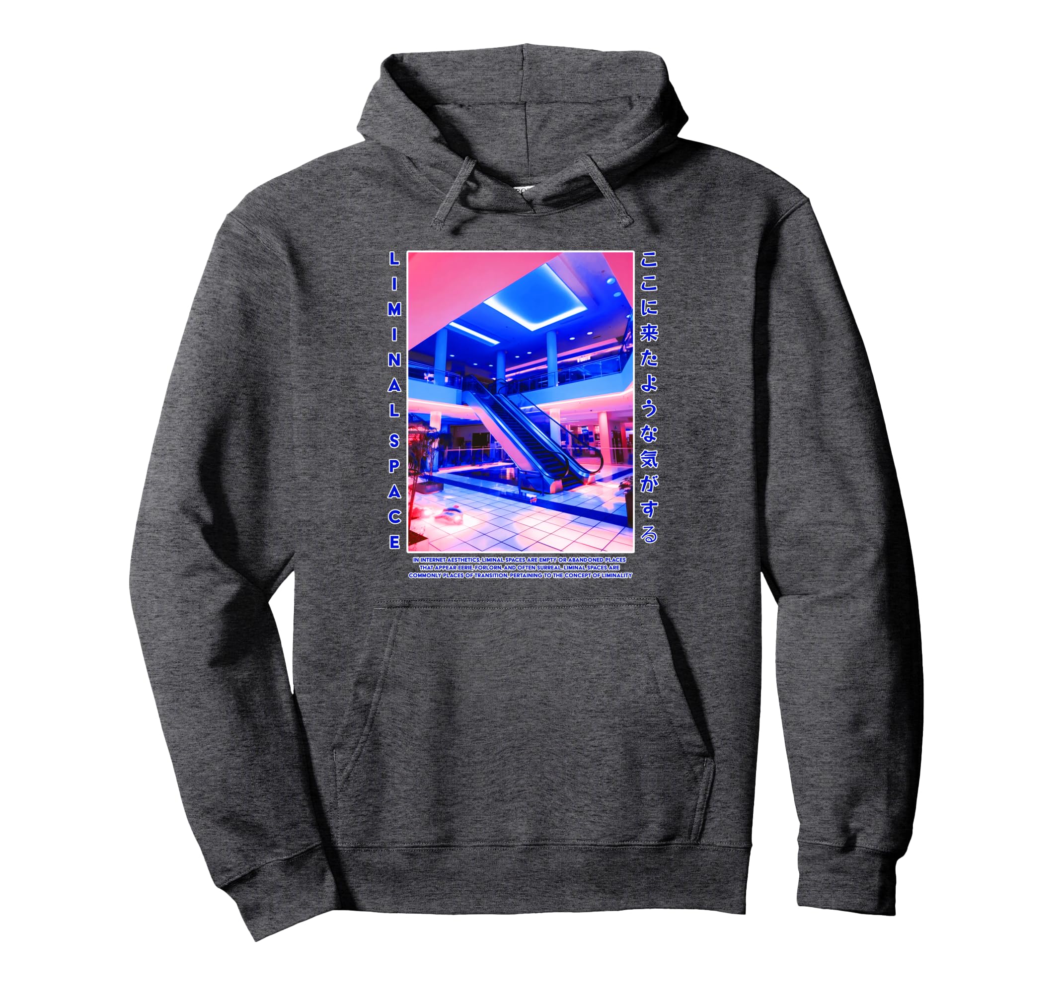 Liminal Space Vaporwave Aesthetic Hoodie - Custom Art Print Men Women - T-Shirt, Sweatshirt, Hoodie