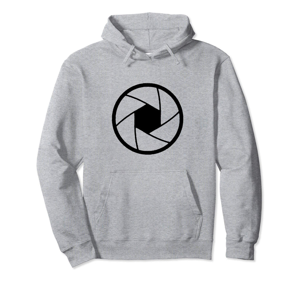 Minimalist Camera Shutter Simple Hoodie - Fun Novelty Design Men Women - T-Shirt, Sweatshirt, Hoodie